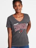 Old Navy Womens Nfl Team Graphic V-neck Tee For Women Arizona Cardinals Size Xs