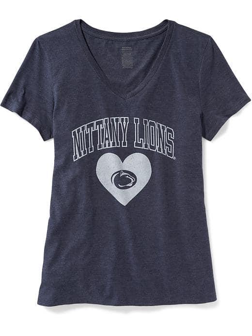 Old Navy Ncaa V Neck Tee For Women - Penn State