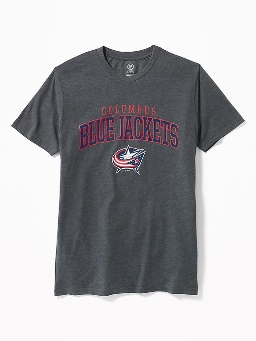 Old Navy Mens Nhl Team Crew-neck Tee For Men Columbus Blue Jackets Size M
