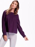 Old Navy Womens Long Sleeve Trapeze Blouse Size Xxl - Ready For This Jelly