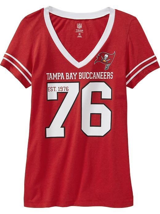 Old Navy Womens Nfl Team V Neck Tees - Buccaneers