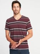 Old Navy Mens Soft-washed Perfect Fit V-neck Tee For Men Red Wine Vinegar Size Xs