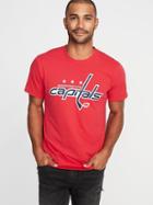 Old Navy Mens Nhl Team Graphic Tee For Men Washington Capitals Size Xxl