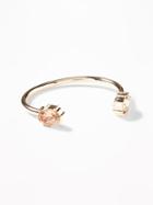 Old Navy Womens Crystal Cuff Bracelet For Women Peach Size One Size