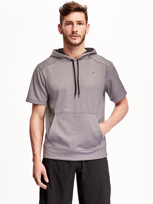 Old Navy Relaxed Fleece Hoodie For Men - Heather Gray