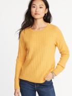 Old Navy Womens Rib-knit Sweater For Women Squash Size Xl