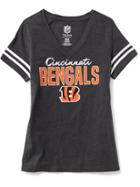 Old Navy Womens Nfl Team V-neck Tee For Women Bengals Size M