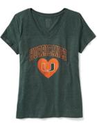 Old Navy Ncaa V Neck Tee For Women - University Of Miami