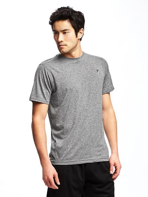 Old Navy Go Dry Regular Fit Tee For Men - Heather Gray