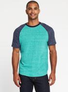 Old Navy Soft Washed Color Blocked Tee For Men - Teal