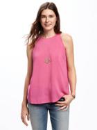 Old Navy Relaxed High Neck Tank For Women - Raspberry Surprise