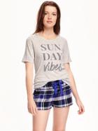 Old Navy Relaxed Graphic Dolman Tee For Women - Bc02 Light Hthr Grey