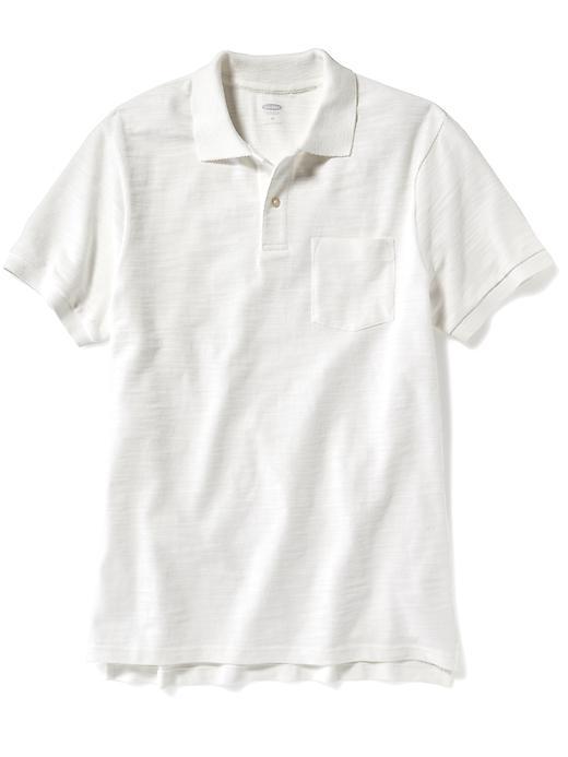 Old Navy Slub Pique Polo For Men - Sea Salt
