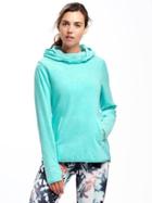 Old Navy Go Warm Performance Fleece Hooded Pullover For Women - Icy Aqua