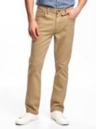 Old Navy Slim Built In Flex Twill Five Pocket Pants For Men - Toast Of The Town