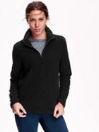 Old Navy Womens Performance Fleece Half Zip Pullover Size L Tall - Blackjack