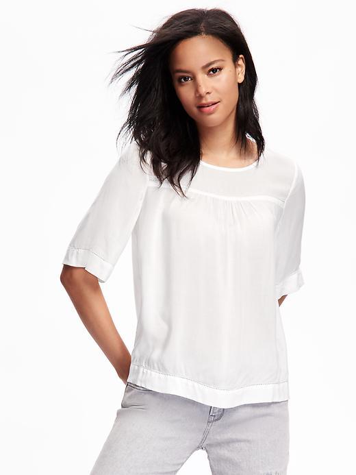 Old Navy Swing Blouse For Women - Whipped Cream