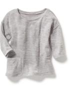 Old Navy A Line Pocket Sweater - Heather Grey