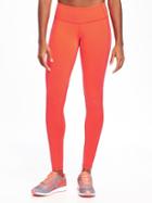 Old Navy Go Dry Compression Leggings For Women - Red It Neon Polyester