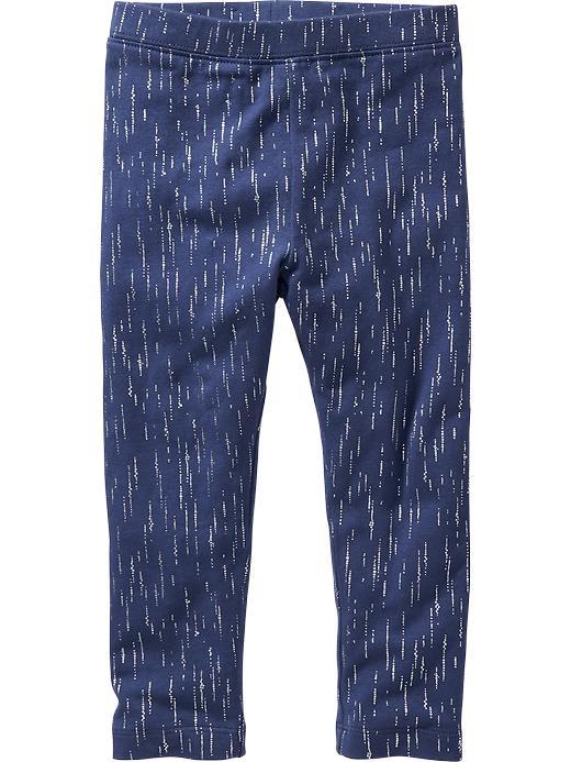 Old Navy Printed Leggings Size 12-18 M - Navy Shimmer