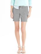 Old Navy Womens Stretch Twill Shorts 7&quot; Size 16 Tall - Cinder Smoke