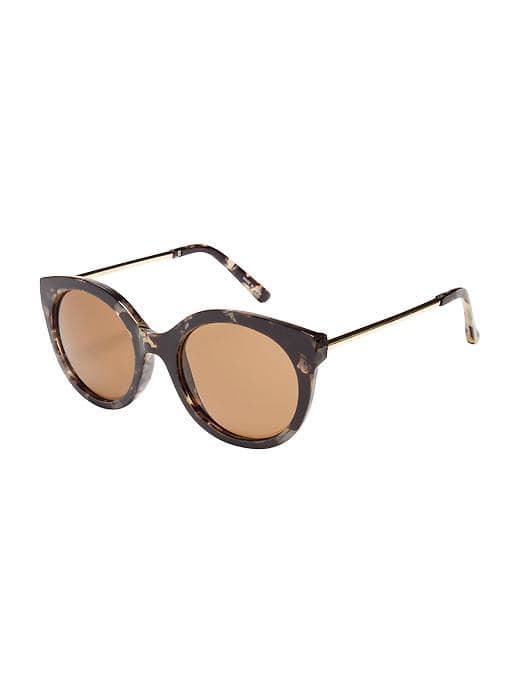 Old Navy Semi Cat Eye Sunglasses For Women - Marble