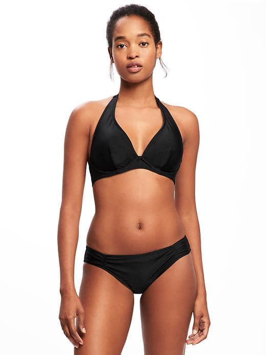 Old Navy Underwire Halter Bikini Top For Women - Ebony