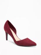 Old Navy Mid Heel Dorsay Pumps For Women - Borscht