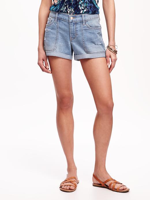 Old Navy Boyfriend Denim Shorts For Women 3 - Arizona