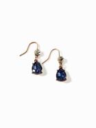 Old Navy Crystal Teardrop Earrings For Women - Navy Blue