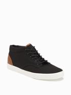 Old Navy Canvas Mid Top Sneakers For Men - Black