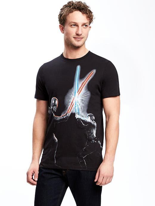 Old Navy Star Wars Lightsaber Duel Tee For Men - Blackjack