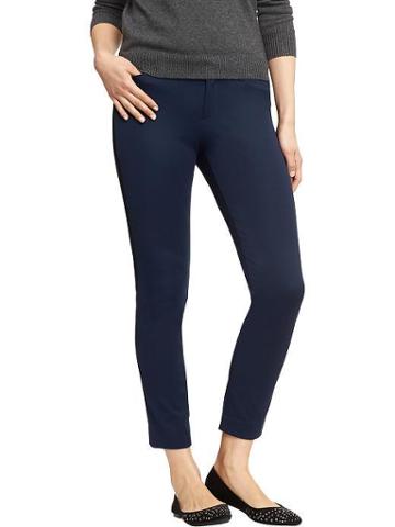 Old Navy Old Navy Womens The Diva Tuxedo Stripe Ankle Pants - Navy Stripe