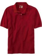 Old Navy Mens Classic Pique Polos - Saucy Red
