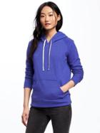 Old Navy Relaxed Fleece Pullover Hoodie For Women - Ultraviolet