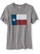 Old Navy Relaxed Graphic Crew Neck Tee For Women - Medium Gray