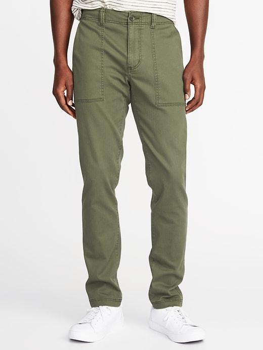Old Navy Mens Relaxed Slim Built-in Flex Utility Pants For Men Crocodile Tears Size 36w