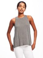 Old Navy Relaxed Hi Lo Tank For Women - Charcoal