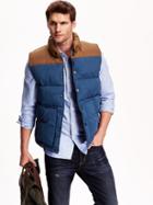 Old Navy Mens Colorblocked Frost Free Vest Size Xxl Big - Blue Void