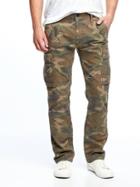 Old Navy Canvas Cargos For Men - Camo Brown