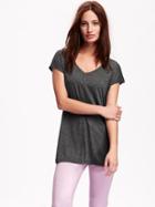 Old Navy Supersoft Dolman Sleeve Tunic Tee - Blackjack