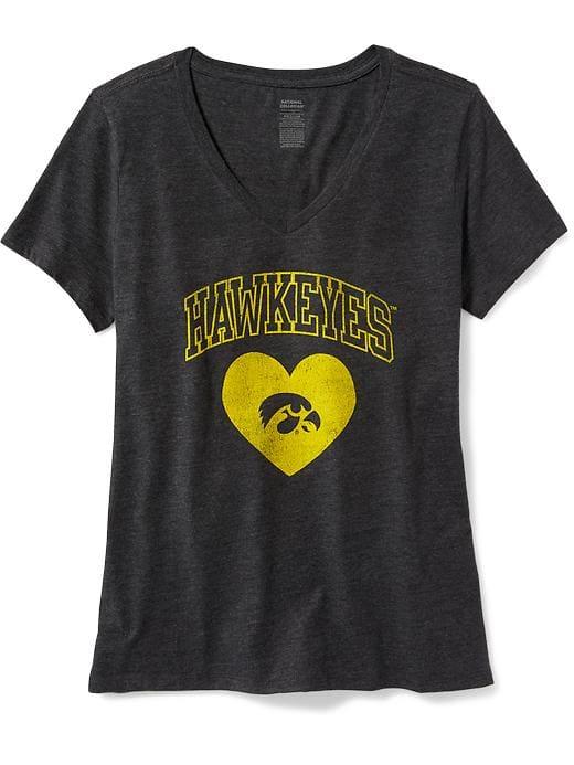 Old Navy Womens Ncaa V-neck Tee For Women University Of Iowa Size Xs