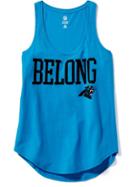Old Navy Relaxed Nfl Scoop Neck Graphic Tank For Women - Panthers