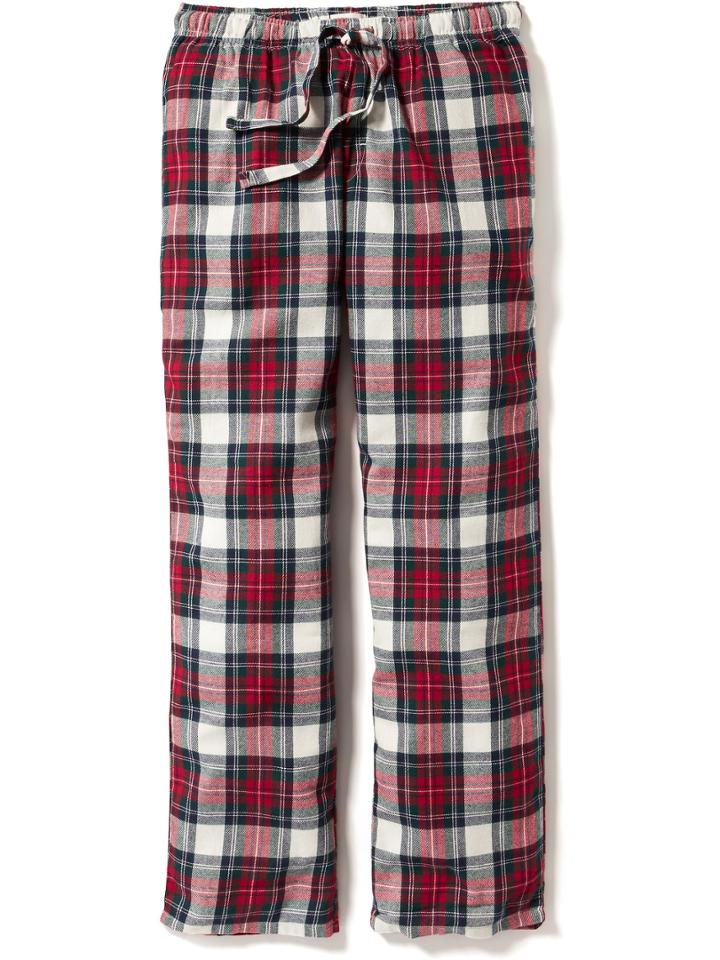 Old Navy Mens Plaid Flannel Pj Pants Size Xxl Big - Red Tartan
