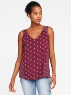 Old Navy Relaxed Bow Back Top For Women - Gosh Garnet