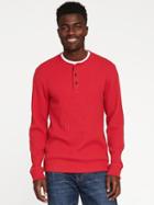 Old Navy Thermal Henley For Men - Robbie Red