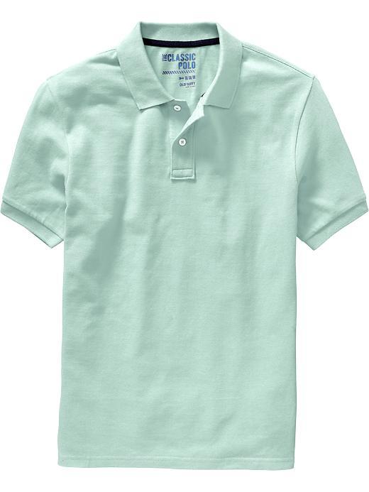 Old Navy Mens New Short Sleeve Pique Polos Size Xl - Minty Green Heather