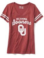 Old Navy College Team Graphic V Neck Tee For Women - Oklahoma