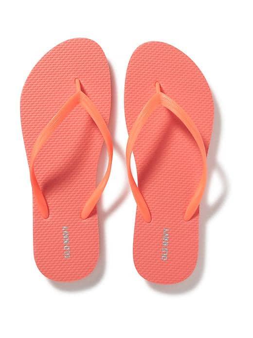 Old Navy Classic Flip Flops For Women - Coral Pink