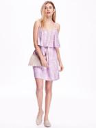 Old Navy Tiered Swing Dress - French Lavender
